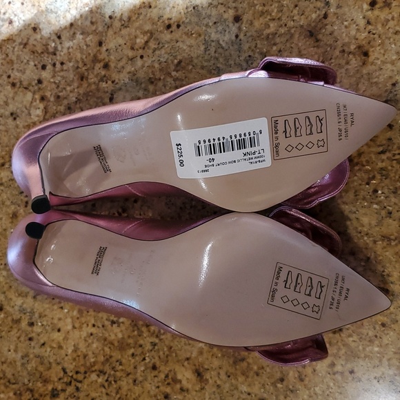 Ted Baker London Ryal Metallic Bow Court Pump sz 10 - Picture 6 of 8